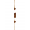 Traditional God Mugappu Gold Chain with Purple Stone